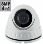 8MP Dome Security Camera with 30M Night Vision, 4-in-1